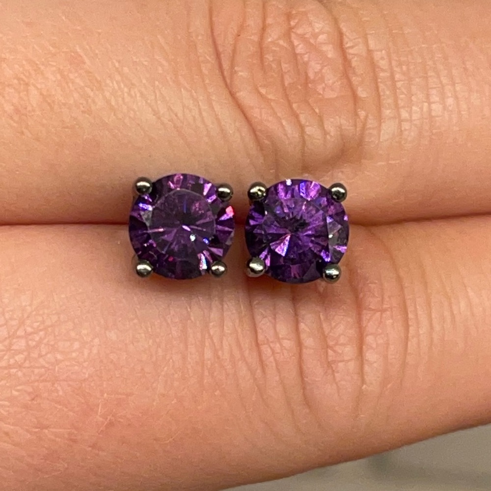Banks Bailey and Biddle Amethyst Stud Earrings